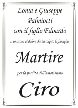 Partecipazione la famiglia Palmiotti per Martire_page-0001