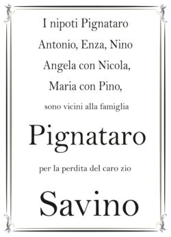 Partecipazione I nipoti Pignataro per Savino Pignataro_page-0001